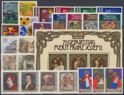 Liechtenstein, MiNr. 764-790, Jahrgang 1981, Postfrisch - Annate Complete