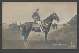 Unser Kronprinz Mit Pickelhaube, Auf Pferd - War 1914-18