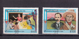 LI03 Nicaragua 1983 Nicaragua - SCuba Solidarity Used Stamps - Nicaragua