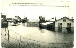 CPA 9 X 14 Val De Marne  ALFORTVILLE  Inondations De Janvier 1910  L'Ile Saint Pierre Submergée, Les Habitants Ont Dû * - Alfortville