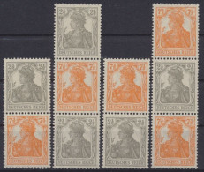 Deutsches Reich, Michel Nr. S 11 A - S 14 A, Postfrisch / MNH - Se-Tenant