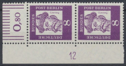 Berlin, Michel Nr. 201 Ecke Li. Oben, DZ 12, Postfrisch / MNH - Ungebraucht