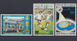 Kamerun, Fußball, MiNr. 885-887, WM 1978, Postfrisch - Cameroon (1960-...)