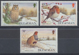 Insel Man, Vögel, MiNr. 385-387, Postfrisch - Isola Di Man