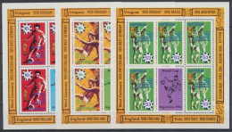 Antigua, Fußball, MiNr. 513-515 Kleinbogen, Postfrisch - Antigua And Barbuda (1981-...)