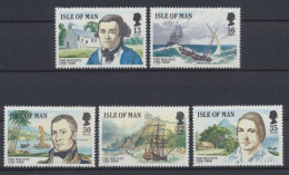 Insel Man, Schiffe, MiNr. 397-401, Postfrisch - Isola Di Man