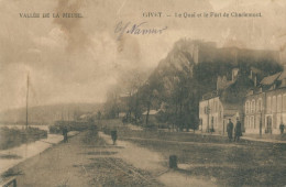 08 GIVET - Le Quai Et Le Fort De Charlemont - Givet