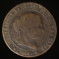 Faux / Fake Espagne / Spain, Isabel II, 5 Centimos De Escudo, 1866, , Bronze, TTB (EF),
KM#635, Cal.622  - Other & Unclassified