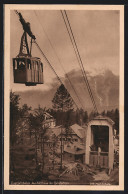 AK Zugspitzbahn Bei Der Ausfahrt Von Der Talstation  - Funicular Railway