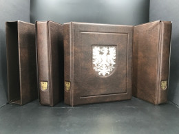 Philswiss Ringbinder/ Kassette Braun Mit Wappen - 3 Stück Neuwertig (7085 - Bindwerk Met Pagina's