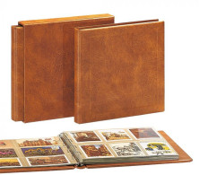 Safe Postkartenalbum Braun Nr. 1001 Mit 8 Blättern Für Postkarten Neu ( - Reliures Et Feuilles