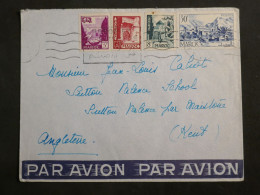 DL0  MAROC  LETTRE RR  1950   A  SUTTON   GREAT BRITAIN  + +AFF.  INTERESSANT+ + - Cartas & Documentos