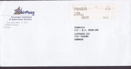 Portugal AIRPASS, FRANQUIA Label T. GOMES & PORTIMAO 1996 Meter Stamp Cover Letra Denmark - Storia Postale