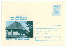 IP 94 - 7 TARGU-JIU, Memorial House Ecaterina TEODOROIU - Stationery - Unused - 1994 - Entiers Postaux