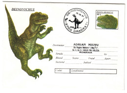 IP 94 - 037 Prehistoric Animals DEINONYCHUS - Stationery - Used - 1994 - Entiers Postaux