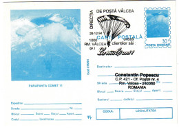 IP 94 - 076 PARACHUTTING, Romania - Stationery - Used - 1994 - Entiers Postaux