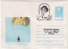 IP 94 - 0102 PARACHUTTING, Romania - Stationery - Used - 1994 - Entiers Postaux