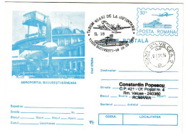 IP 94 - 070 AIRPLANE - AIRPORT Baneasa, Romania - Stationery - Used - 1994 - Entiers Postaux