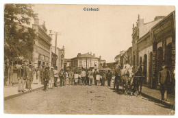 RO 35 - 2208 ODOBESTI, Vrancea, Romania, Street Stores - Old Postcard, CENSOR - Used - 1918 - Roumanie