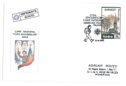 SC 43 - 1280 Scout ROMANIA - Cover - Used - 2003 - Brieven En Documenten