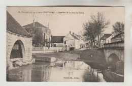 CPA VOUTENAY SUR CURE (Yonne) - Quartier De La Grande Route - Autres & Non Classés