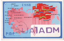Q 37 - 246-a RUSSIA, URSS, Flags And Map - 1971 - Amateurfunk