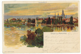 GER 08 - 5743 KONSTANZ, Litho, Germany - Old Postcard - Used - 1900 - Konstanz