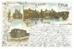 GER 08 - 16964 KOLN, Litho, Germany - Old Postcard - Used - 1900 - Köln