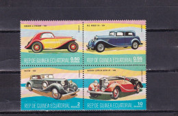 SA03 Equatorial Guinea 1977 Old Cars Mint Block - Guinée Equatoriale