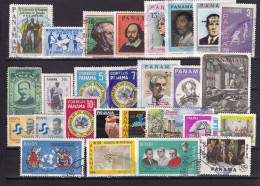 SA03 Panama Early Selection Of Used Stamps - Panama