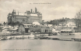 Pierrefonds * Vue Sur Le Château , L'hiver * Grand Café Restaurant - Pierrefonds