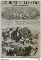 M. Gladstone, Chancelier De L'échiquier, Présentant à La Chambre Des Communes - Page Original 1860 - Documenti Storici