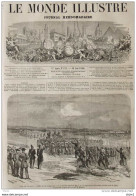 Napoléon III - Camp De Châlons - Défile Devant L'empereur Et Le Grand-duc De Bade - Page Original 1860 - Documenti Storici