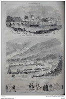 Steeple-Chase Chinois Dans La Bellé-Vallée, Environs De Hong-Kong - Page Original 1860 - Documents Historiques