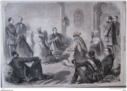 Teytullia Offerte Aux Envoyés De Muley-Abbas Par Le Général Rios à Tétuan - Page Original 1860 - Historische Dokumente