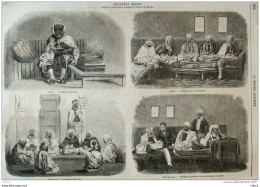 Cadi , Tribunal De Police - Amins, Tribunal De Conciliation - Bit-El-Mal, Tribunal Curateur - Page Original 1860 - Documents Historiques