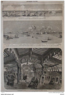 Bombardement Des Forts Du Pei-ho - Grande Galerie Mauresque Servant à L'exposition Des Glaces - Page Original 1860 - Historische Dokumente