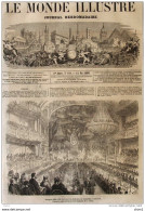 Banquet Offert à M. Laity Par Les Habitants De Chambéry - Page Original 1860 - Historische Dokumente