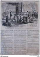 Affaires De Syrie - Maronites Réfugiés à Bord D'un Bâtiment Anglais, Faisant Leurs Prières - Page Original 1860 - Documentos Históricos