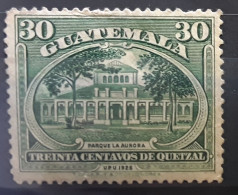 GUATEMALA 1929, Yvert 240, 30 C Vert , Parc Aurora , Neuf * MH TB - Guatemala