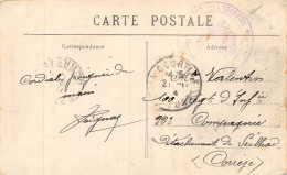 24-4020 : CACHET FRANCHISE. CAMP DE LA COURTINE. CREUSE - 1. Weltkrieg 1914-1918