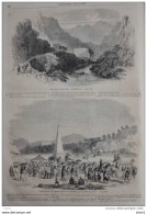 Les Eaux-Chaudes (Pyrénées) - Habitants De Hong-Kong Se Rendant à Happy-Valley - Page Original 1860 - Historical Documents