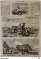 Manufacture Des Tabacs - Champ De Tabac - Récolte Du Tabac - Ferme D'exploitation - Page Original 1860 - Documentos Históricos