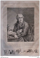 Portrait De Garrick  -  Page Original 1860 - Historische Dokumente