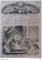 Réception Des Dames Par LL. MM. L'Empereur Et L'Impératrice Dans La Salle Du Trône - Page Original 1860 - Historical Documents