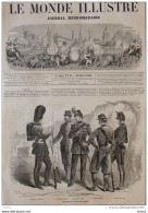 Uniformes De Volontaires Anglais - Carabiniers Victoria - Université D'Oxfort - Ecossais De Londres - Page Original 1860 - Documenti Storici