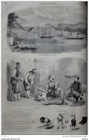 Vue De Bosphore - Bosniens Payant L'impot - Page Original 1860 - Historische Documenten