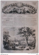 Vue Générale De Bologne (Romagne) -  Page Original 1860 - Historical Documents