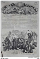 élections De La Toscane, Les Habitants De Ponlasieve Venant De Voter à Florence  - Page Original 1860 - Documenti Storici
