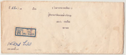 Thailand / Ubol / Official Registered Mail - Thaïlande